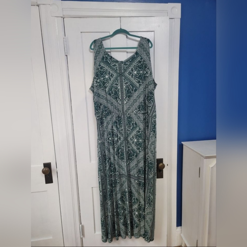 Maxi Dress green - 3X